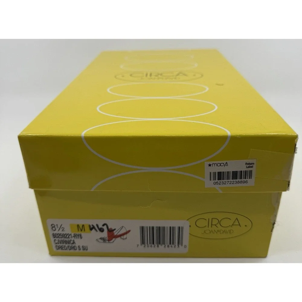 Circa Joan &‎ David Velvet Bow Heel Closed Toe Shoe Women's Sz 8.5 NIB Holiday